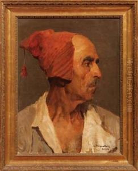 Pescatore Napoletano Oil Painting by Vito Stracquadaini