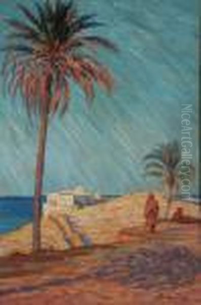 Litorale Della Costa Africana Oil Painting by Vito Stracquadaini
