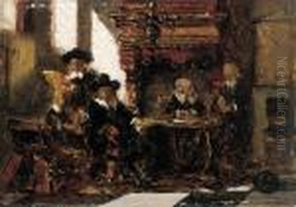 Regenten - A Study Oil Painting by Johannes Anthonie Balthasar Stroebel