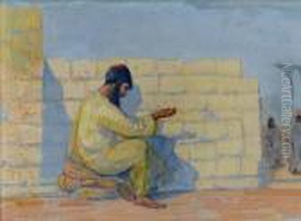 Beggar Oil Painting by Hermann Struck