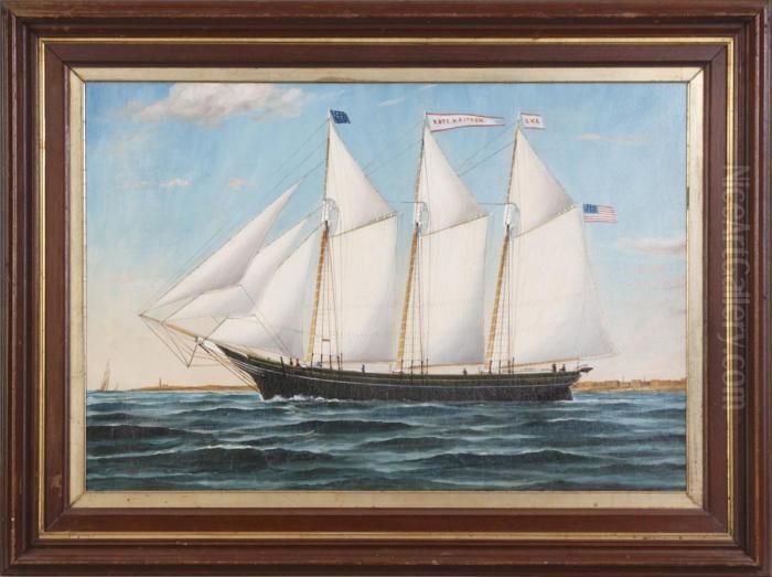 Kate V. Aitken Oil Painting by William Pierce Stubbs