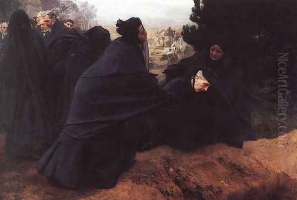 Doleur (Sorrow) Oil Painting by Friant Emile