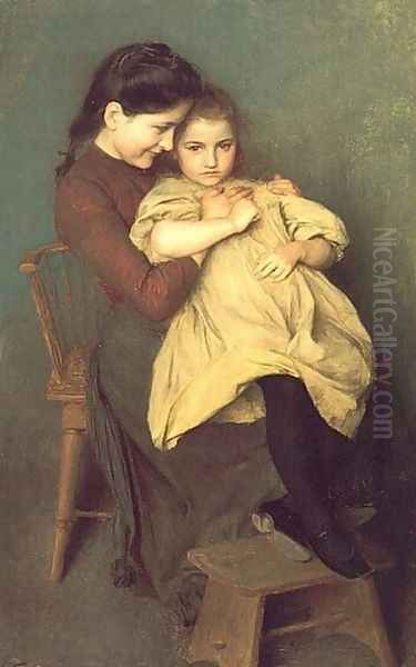 Chagrin d'Enfant I Oil Painting by Friant Emile