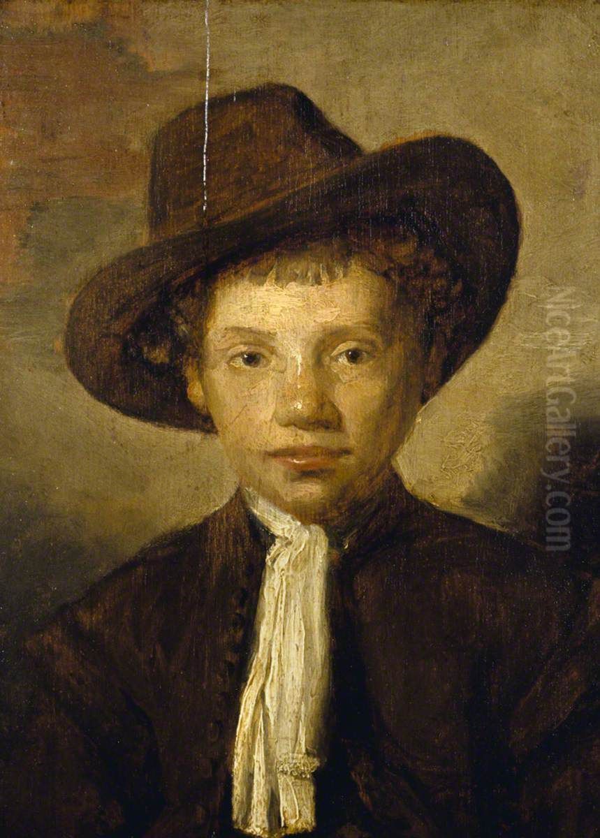 Head of a Boy Oil Painting by Carel Fabritius