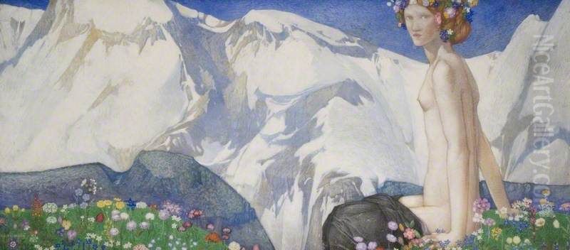 Flora of the Alps Oil Painting by Edward Reginald Frampton