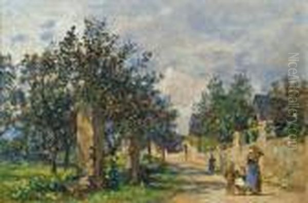 Ansicht In Der Wachau Oil Painting by Max Suppantschitsch