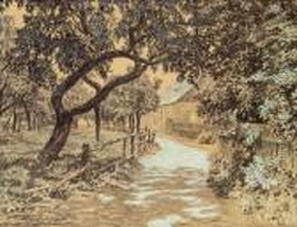 Motiv Aus Der Wachau Oil Painting by Max Suppantschitsch