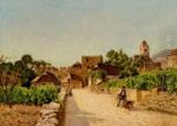 Strase Nach Durnstein Oil Painting by Max Suppantschitsch