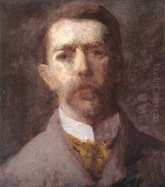 Self-portrait 1910 Oil Painting by Karoly Ferenczy