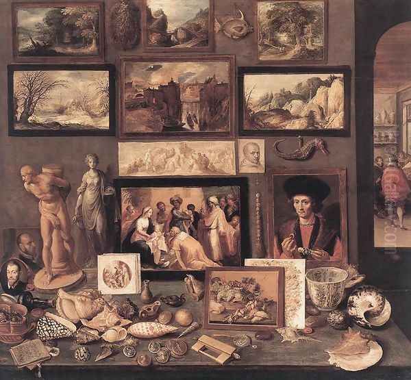 Art Room 1636 Oil Painting by Frans the younger Francken