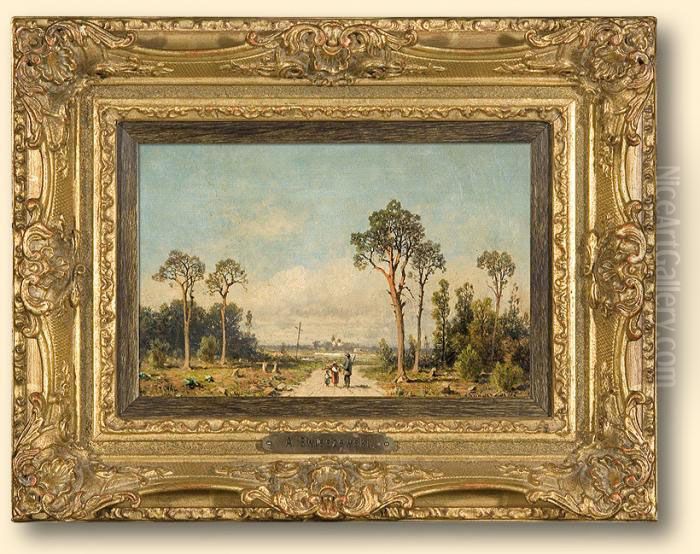 Droga Do Wsi Oil Painting by Aleksander Swieszewski