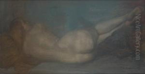 Nu De Dos Oil Painting by Philippe Swyncop