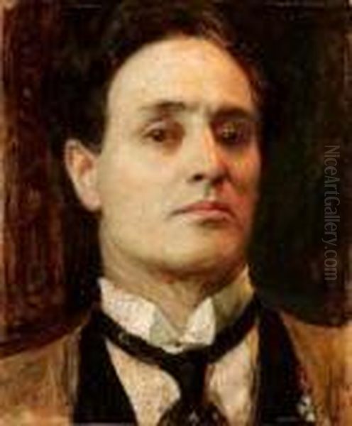 Autoritratto Oil Painting by Giorgio Szoldaticz