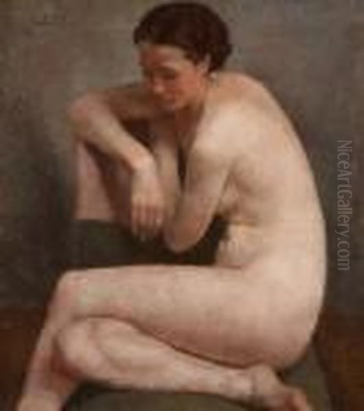 Nudo Di Donna Oil Painting by Giorgio Szoldaticz