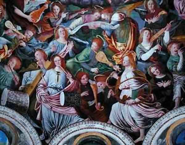 The Concert of Angels 11 Oil Painting by Gaudenzio Ferrari
