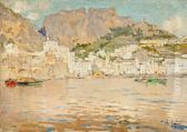 Amalfi. Impressione Oil Painting by Raffaele Tafuri