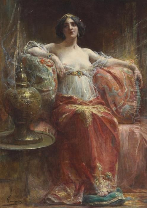 The Sultan's Favourite Oil Painting by Henri Adriene Tanoux
