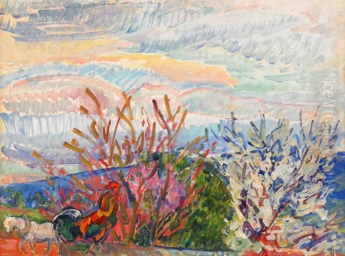 Morning At The Farm Oil Painting by Nikolai Aleksandrovich Tarkhov