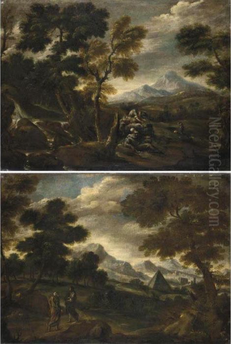 Scene Bibliche Oil Painting by Carlo Antonio Tavella, Il Solfarola