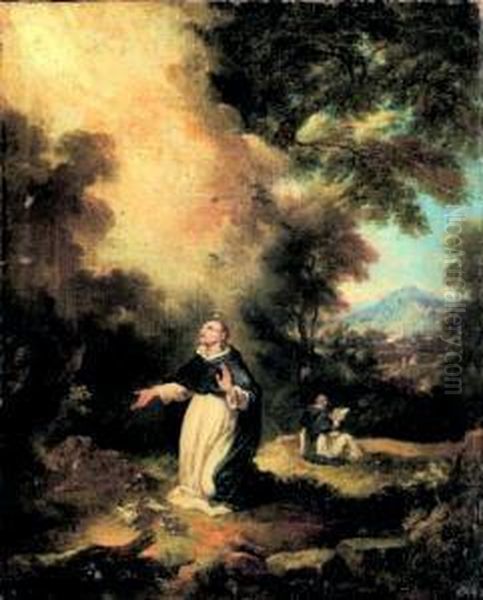 Frate In Preghiera Oil Painting by Carlo Antonio Tavella, Il Solfarola