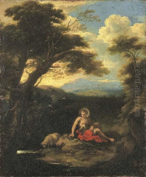 Il Battista Nel Deserto Oil Painting by Carlo Antonio Tavella, Il Solfarola