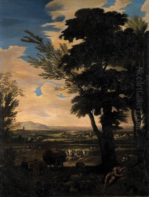 L'estate Oil Painting by Carlo Antonio Tavella, Il Solfarola