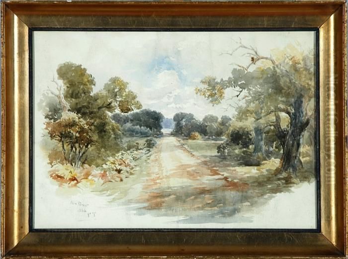 Park Scenery From New Forest Oil Painting by John Frederick Tayler