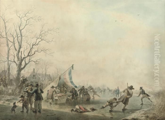 By The Koek-en-zopie Oil Painting by Lievine Teerlink