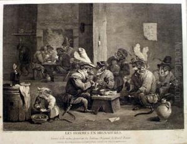 Les Hommes En Mignatures Oil Painting by David The Younger Teniers