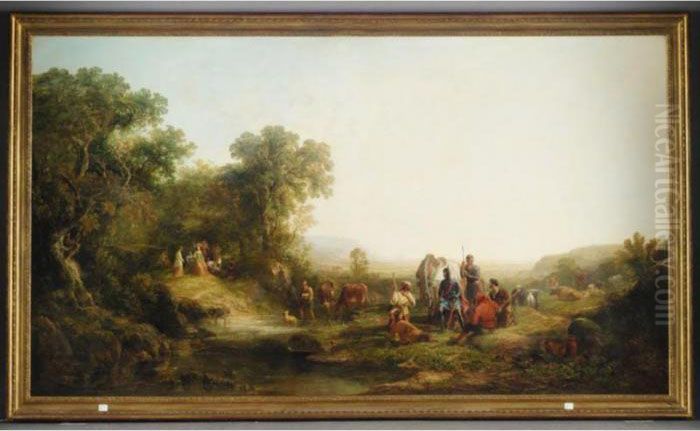 Sir Scudamore Journeying To The 
Temple Of Venus In Quest Of Amores. 