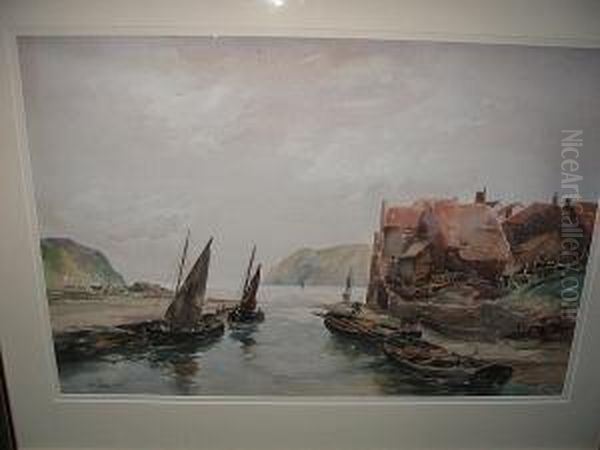 East Coast Harbour Oil Painting by John Terris