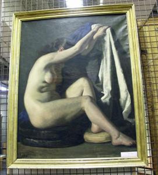 Nakenstudie. Oil Painting by Robert Thegerstrom