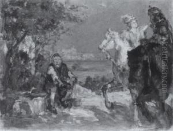 Bettler Oil Painting by Paul Thiem