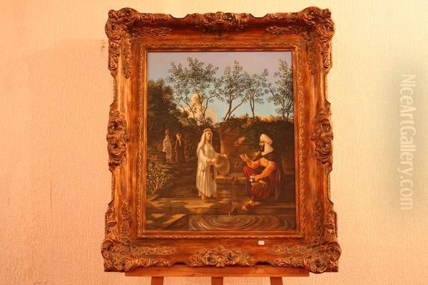 Orientaliste Oil Painting by Thomas, of Pall Mall Butler