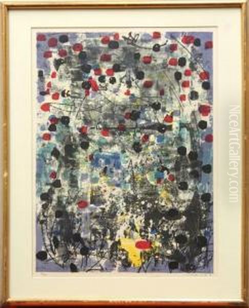 Abstract Oil Painting by Thomas, of Pall Mall Butler