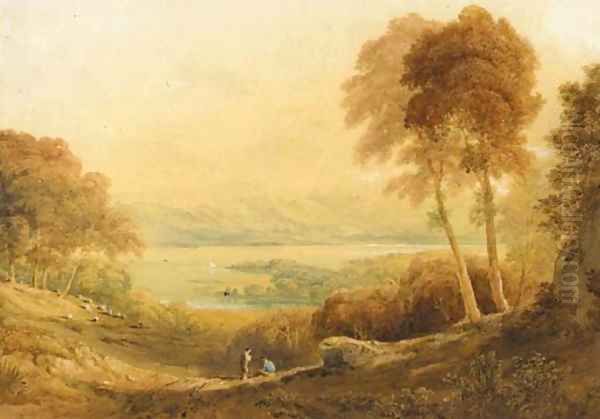 Ennerdale, from High Point Farm Oil Painting by Anthony Vandyke Copley Fielding