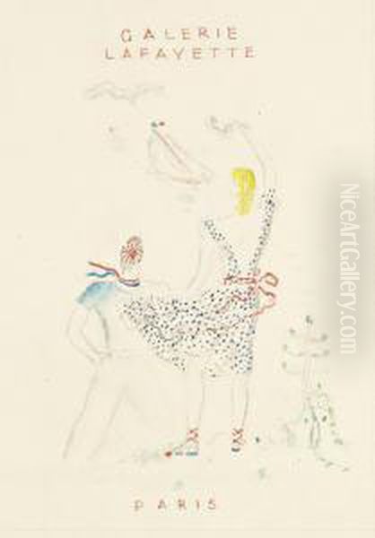 Galerie Lafayette Paris Oil Painting by Wilhelm Thony