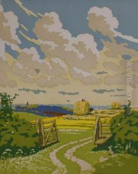 Five Copies Of The Open Gate Oil Painting by John Hall Thorpe