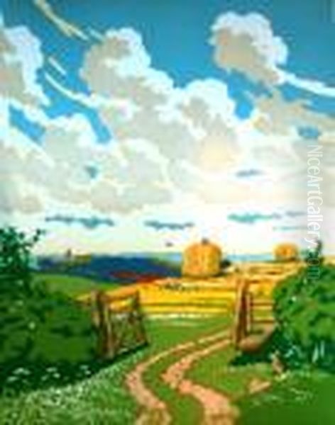 The Open Gate Oil Painting by John Hall Thorpe