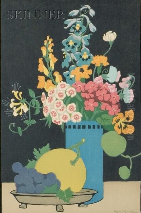 Floral Still Lifes:
 Marigolds Oil Painting by John Hall Thorpe