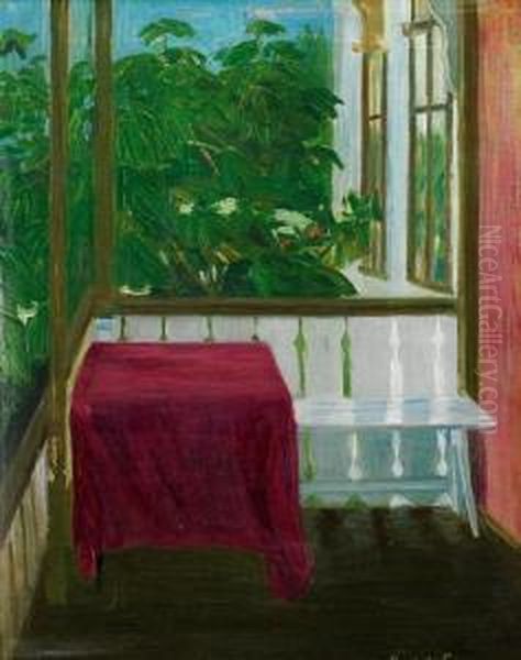 Pa Altanen Oil Painting by Rudolph Thygesen