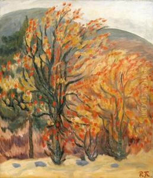 Rognebaerbusker Oil Painting by Rudolph Thygesen