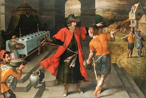 The Parable of the Rich Man's Feast Oil Painting by Ambrosius Francken