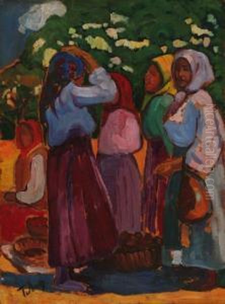 Piacon Oil Painting by Erno Tibor