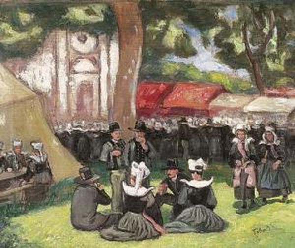 Majalis Provanceban Oil Painting by Erno Tibor