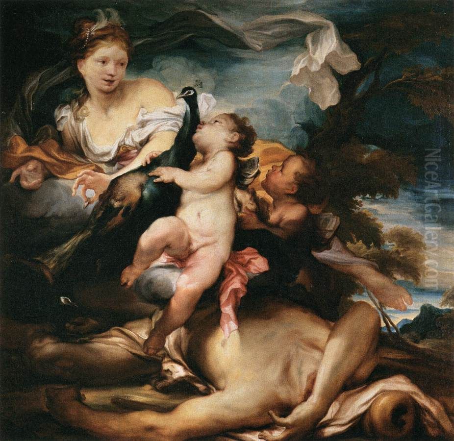 Juno and Argus Oil Painting by Gregorio de Ferrari