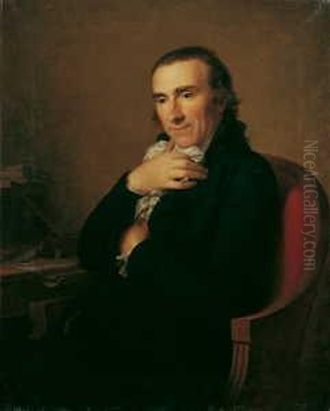 Friedrich August , Zugeschrieben Oil Painting by Johann Friedrich August Tischbein