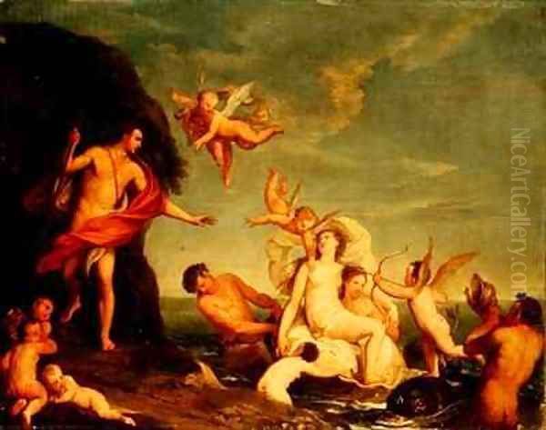 Triumph of Galatea Oil Painting by Marcantonio Franceschini)