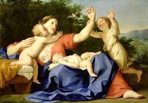 Charity Oil Painting by Marcantonio Franceschini)