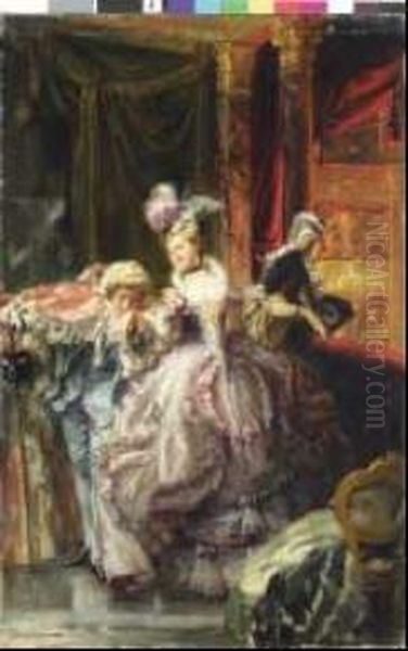 Palco Della Scala A Milano Oil Painting by Sinibaldo Tordi